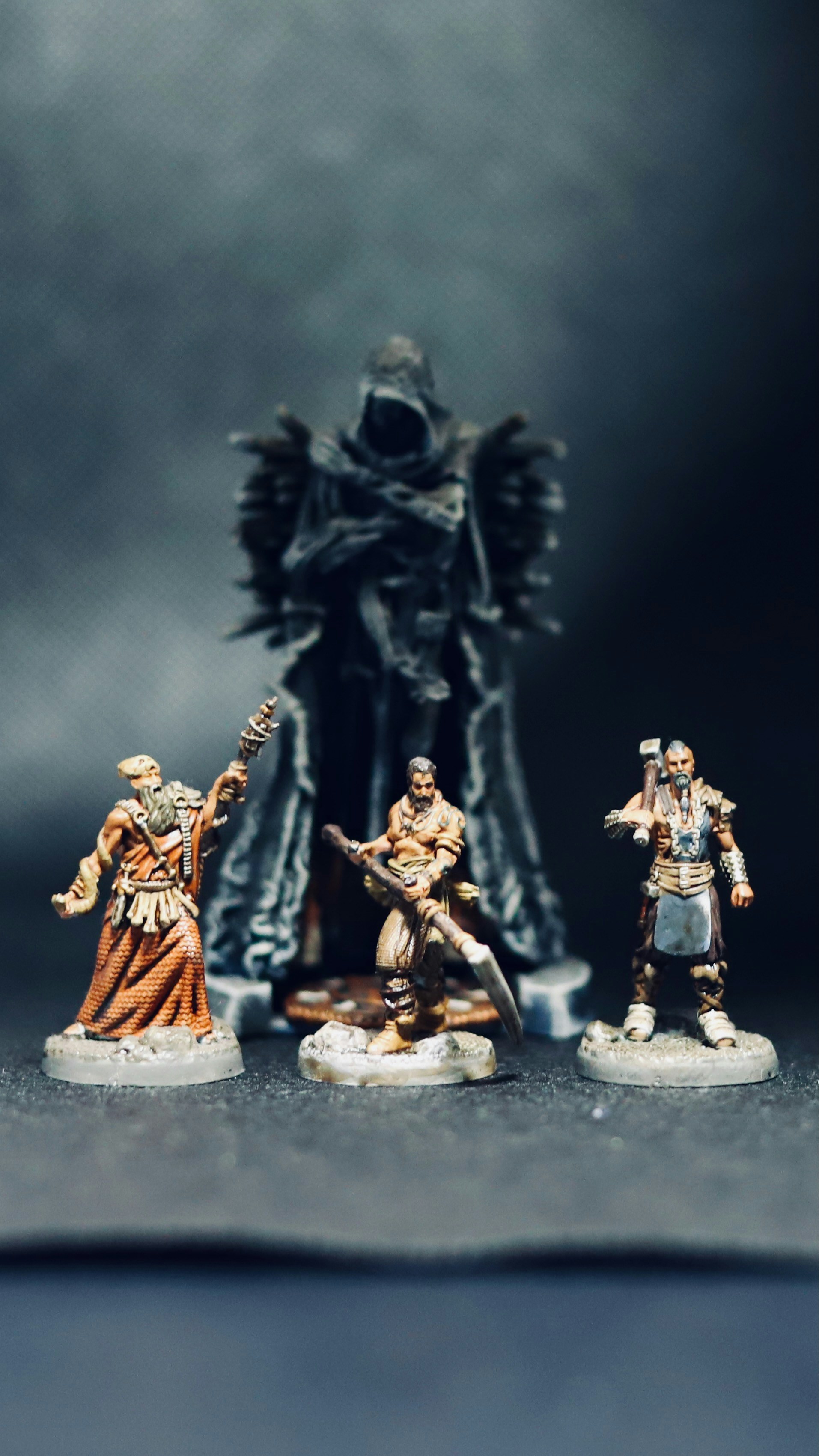 a group of toy figurines on a table